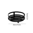 thumbnail image 4 of 360 Degree Rotating Metal Spice Rack | Countertop Organizer for Kitchen & Office | 9.84 x 2.16 Inch Space-Saving Storage Shelf | White Finish | 1 Piece, 4 of 7
