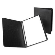 Oxford 2PK Pressguard Coated Report Cover, Prong Clip, Letter, 3 Capacity, Black