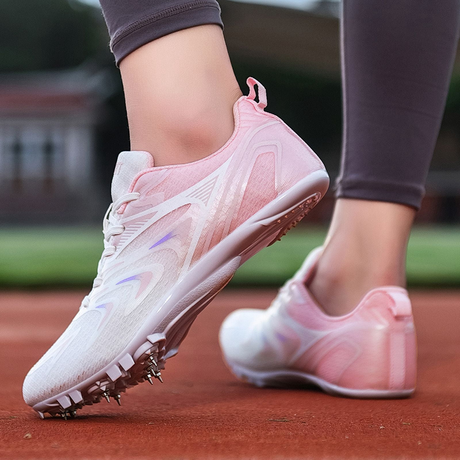 Mens Womens Boys Girls Spikes Athletics Racing Running Shoes Track and Field Sneaker