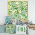 thumbnail image 3 of Designart 'Yellow Flowers and Tropical Foliage XIV' Modern Framed Art Print, 3 of 4
