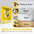 thumbnail image 2 of Vinyl Sticker Paper, Glossy Printable Sticker Paper for Inkjet Printer, Quick Drying, Water Resistant, Scratch Resistant, Sticks to Most Surfaces, 8.5 x 11 Inches, 40 Sheets, 2 of 6