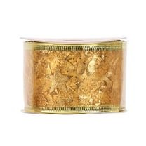 Clearance! JWDX Gift Ribbon, 10 Yards Hot Stamping Musical Note Christmas Ribbon with Wire Five-Pointed Star Christmas Tree Decoration Christmas Gift Wrapping Ribbon