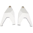 thumbnail image 2 of Varilla de tracción del brazo de suspensión inferior delantera de metal de 2 piezas para el modelo de camión TRAXXAS UDR RC (plata), 2 of 8