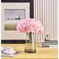 thumbnail image 4 of Paquete de 10 flores de hortensia rubor cabeza de flores de hortensia de seda artificial con tallos para la decoración del hogar del banquete de boda Fokelyi CZJJ-HQ12-1, 4 of 6