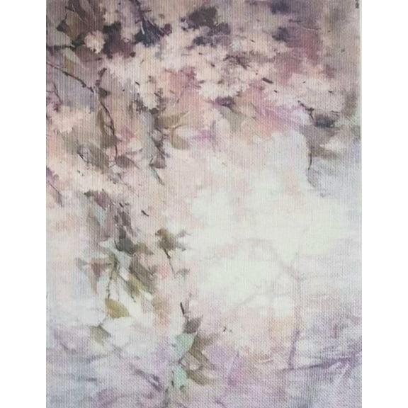 Ivy Cascade Designer Printed AIDA Fabric. Canvas for embroidery with an applied background KF-1117A