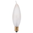 thumbnail image 2 of Satco S3777 CA8 Incandescent Candle Light Bulbs 15 Watt Frosted Glass 95 Lumen E12 Candelabra Base Dimmable (20 Light Bulbs), 2 of 15
