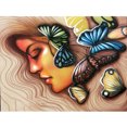 thumbnail image 1 of Diamond Painting (DB0238) Chica Full Round Rhinestone Wall 20X30cm FLhrweasw Nuevo, 1 of 1