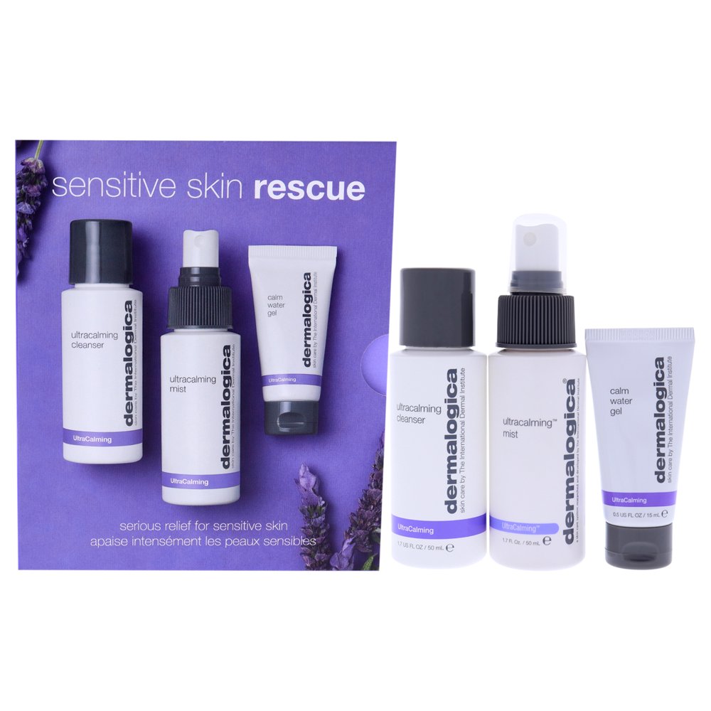 Dermalogica Sensitive Skin Rescue Kit, 3 Pc 1.7oz Ultracalming Cleanser