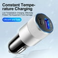 thumbnail image 5 of Car Charging Accessories 3.1A USB C PD Rapid Car Charger Aluminum Steel Design Portable Fast Charging, 5 of 5