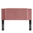 thumbnail image 3 of Headboard, Rivet Nailhead, Tufted, Twin Size, Pink, Velvet, Mid Century Bedroom, Modern Contemporary Boutique HB35235, 3 of 9