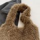 thumbnail image 2 of Bolso Hobo Mano Hombro Mujer Felpa Con Bolsillo Interior, 2 of 9
