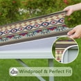 thumbnail image 6 of Fitted Hem Floral Design Tablecloth 36x36 Inch Boho Style for Outdoor Entertaining and Indoor Dining Use, 6 of 6