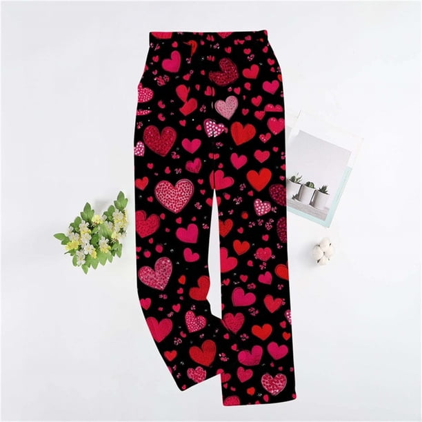 Puyaiuu Women's Pajama Pants With Pockets Flannel Pajama All kinds of Print Comfy Lounge Pant Fuzzy Sleep Bottoms with Pockets Gift