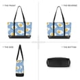 thumbnail image 6 of FORMRS Canvas Laptop Tote Bag for Women with 15.6" Computer Compartments Shoulder Handbag, Playful Fried Eggs, 6 of 7
