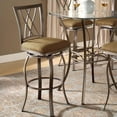 thumbnail image 1 of Hillsdale Brookside 30" Diamond Back Swivel Bar Stool in Metallic Brown, 1 of 2