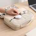 thumbnail image 4 of THOPBPRK Travel Electronic Organizer Bag for Cable Management and Tech Accessories Portable Waterproof Storage Pouch for Cord Charger Power Bank Gifts for Tech Lovers 1pcs, Red, 4 of 5