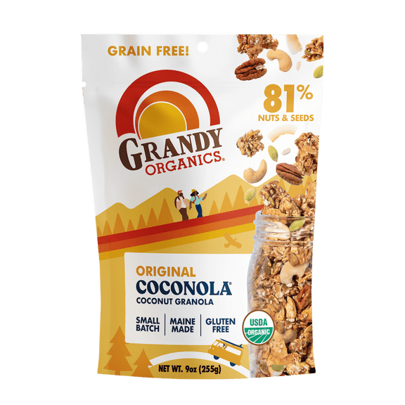 Pack of 6, Grandy Oats Original Coconola Grain Free Granola, 9 oz