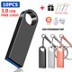 thumbnail image 2 of Unidad flash USB 3,0 de metal, pendrive Super mini de 32GB, 16GB, 32GB, 64GB, 128GB, 10 piezas, 3,0 qym unisex, 2 of 2