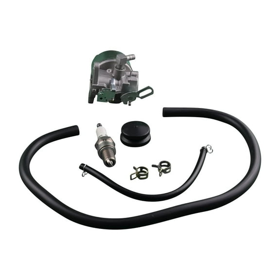 Carburetor Kit with Spark Plug, Primer, Primer line, Fuel line Compitable with Tecumseh 640298