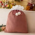 thumbnail image 2 of Velvet Santa Gift Bags Bulk Luxury 40*60cm Gift Sacks with Drawstring Christmas Bags Wrapping for Xmas Toys Candy Gifts (Coffee), 2 of 6