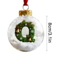 thumbnail image 2 of LEFXSMR Christmas Balls, 3.1" Shatterproof Festive Christmas Ball Ornaments, Christmas Letter Ornaments for Xtmas Tree Home Holiday Decor, 2 of 2