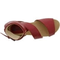 thumbnail image 5 of Bellini Womens Native Faux Leather Peep-Toe Huarache Sandals, 5 of 5