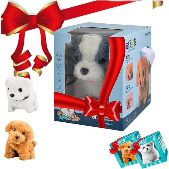 Robot Puppy, My Puppy Robot,My Realistic Robot Puppy,Walk, Sit,Bark and Run Like a Real Dog,Realistic Robot Puppy,A Soft, Interactive Companion,White