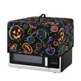 thumbnail image 2 of FOR U DESIGNS Jack-o'-lantern Mushroom Print Microwave Oven Cover Washable Microwave Dust Covers Protector All-Season Microwave Dust Covers Cloth Halloween Decor(18.25" W x 14.5" D x 11" H)-S, 2 of 8