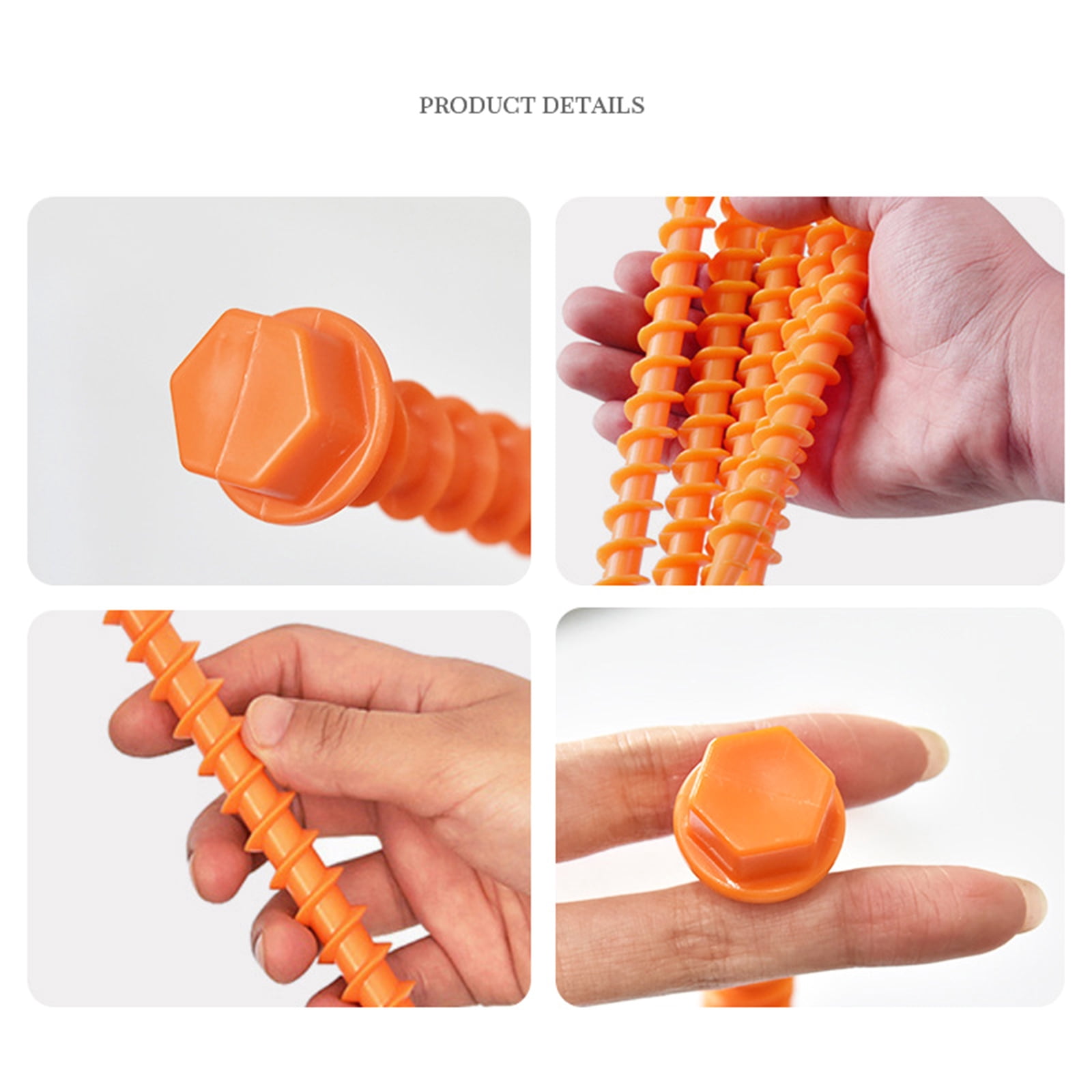 10Pcs Plastic Tent Pegs, Plastic Tent Nails for Fixing Camping Tent Rain Tarps Garden Awnings Pegs for Outdoor