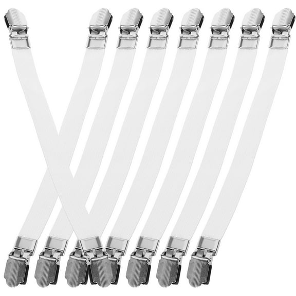 Worgeous 16Pcs Ironing Board Cover Clips Adjustable Ironing Board Pad Braces Fasteners