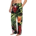 thumbnail image 2 of Balery Men'S Watercolor Tropical Flowers Pants,Sleepwear Pants,Pajama Pants,Pj Bottoms Drawstring And Pockets-Small, 2 of 9
