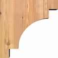 thumbnail image 3 of 3 1/2"W x 12"D x 12"H Mediterranean Smooth Corbel, Western Red Cedar, 3 of 9
