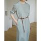 thumbnail image 2 of Vestidos elegantes de seda auténtica para mujer de oficina, vestidos femeninos de alta calidad, 2 of 4