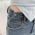 thumbnail image 3 of 8 Set Pant Waist Tightener Flower Buttons Pins For Loose Jeans, 2025 New Adjustable Waist Buckle Extender Set Pants Clips, Pant Waist Tightener, Flower Shaped Pins, No Sewing For Jeans, Skirts, 3 of 7