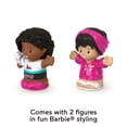 thumbnail image 4 of Fisher-Price Little People Barbie Sleepover Figure Pack, 2 Characters for Toddlers, 4 of 6