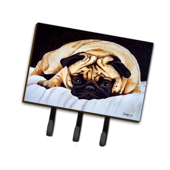 Carolines Treasures AMB1194TH68 Fred the Pug Leash or Key Holder Triple multicolor