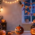 thumbnail image 6 of FeiFu Hallow-een Pumpkin Lantern LED Candles Hallow-een Scene Decoration Props Lighted Electronic Pumpkin Lanterns Suitable for Hallow-een Scene Decor, 6 of 6
