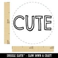 thumbnail image 2 of Cute Fun Text Self-Inking Rubber Stamp Ink Stamper - Fuchsia Ink - Mini 1/2 Inch, 2 of 7
