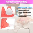 thumbnail image 3 of Seamless Support Wireless Comfort Bra - 3pc - Breathable Mesh Design, Anti-Chafing, Removable Pads, & Versatile Stretch Sports Freedom Bra - Lavender - X-Large - 5 Star Super Deals, 3 of 9