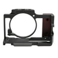 thumbnail image 1 of Camera Cage ZV1 Aluminum Video Rig W/1/4 Inch Screw Holes Cold Shoe Mount Wooden Handle for Microphone Light, 1 of 7
