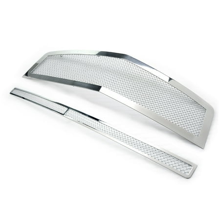 APS Compatible with Cadillac CTS 2003-2007 Main Upper Lower Bumper Stainless Steel Chrome Mesh Front Grill Grille Insert Combo A77922T