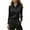 Black, variant on yillto Women's Dressy Casual Tops Business Work Office Tunic Blouses Shirts Cap Sleeve V Neck Tshirt