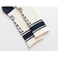 thumbnail image 3 of 1 Pair Crew Socks Fashionable Stripe Pattern Cotton Socks Unisex Socks, 3 of 3