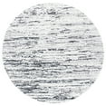 thumbnail image 3 of SAFAVIEH Amelia Lester Abstract Area Rug, Light Gray/Charcoal, 6'7" x 6'7" Round, 3 of 11