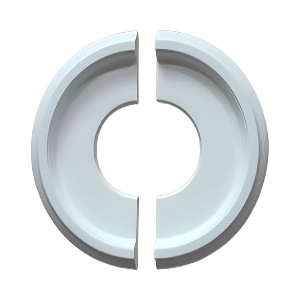 LAMIRO Decorative Ceiling Medallion for Home Lighting Fixtures Made of PU White