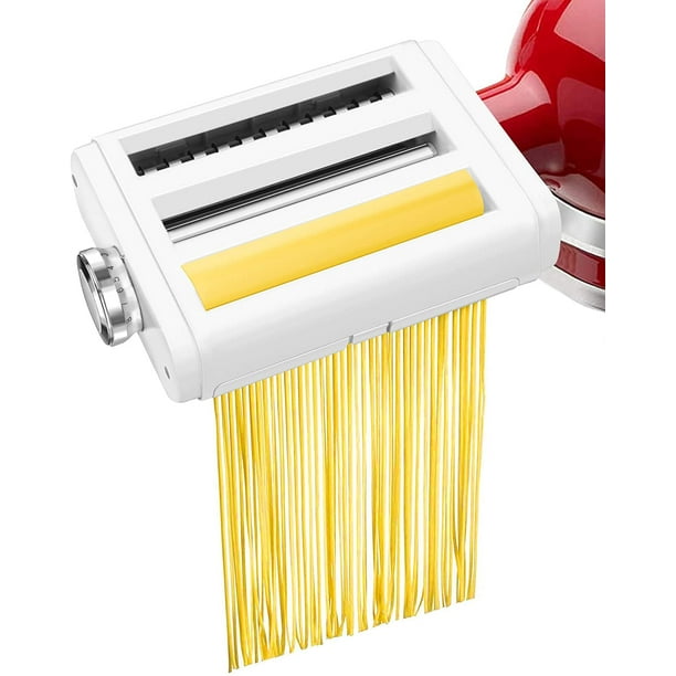 Pasta Maker Attachment For Kitchenaid Stand Mixers 3 In 1 Set Includes Pasta Roller Spaghetti Cutter Fettuccine Cutter Durable Pasta Attachments For Kitchenaid Walmart Com Walmart Com