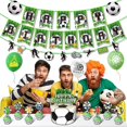 thumbnail image 4 of 40 Pices Fournitures De Fte De Football, Dcorations De Fte Thme D'anniversaire De Football, Ensemble De Dcorations De Gteau De Bannire De Ballons, 4 of 5