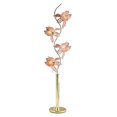 thumbnail image 1 of HomeRoots 431813 Contemporary Glass Floral Table Lamp, Gold & Pink, 1 of 1