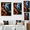 thumbnail image 4 of Designart "Woodsy Encounter Blue and Red Bird II" Animals Floater Framed Canvas Print, 4 of 7