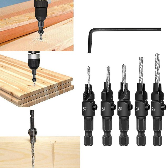 Flute Hss Ink Bit Set Carpentry Tool